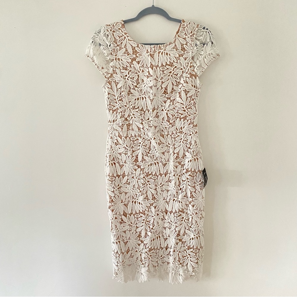 Lulus women’s white lace midi dress size S - Picture 4 of 12